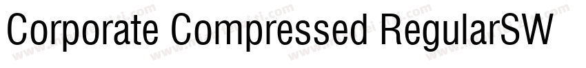 Corporate Compressed RegularSWFTE字体转换
